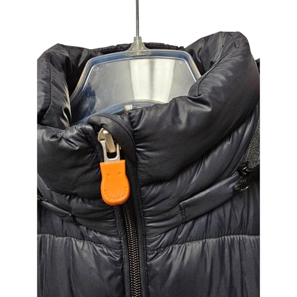 Save The Duck Womens 1/S Ultra Light Jacket Hooded Puffer Coat Plumtech Navy - Picture 16 of 16